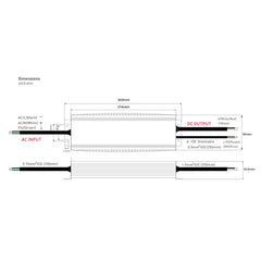24V IP67 Power Supply Driver Constant Voltage 600W