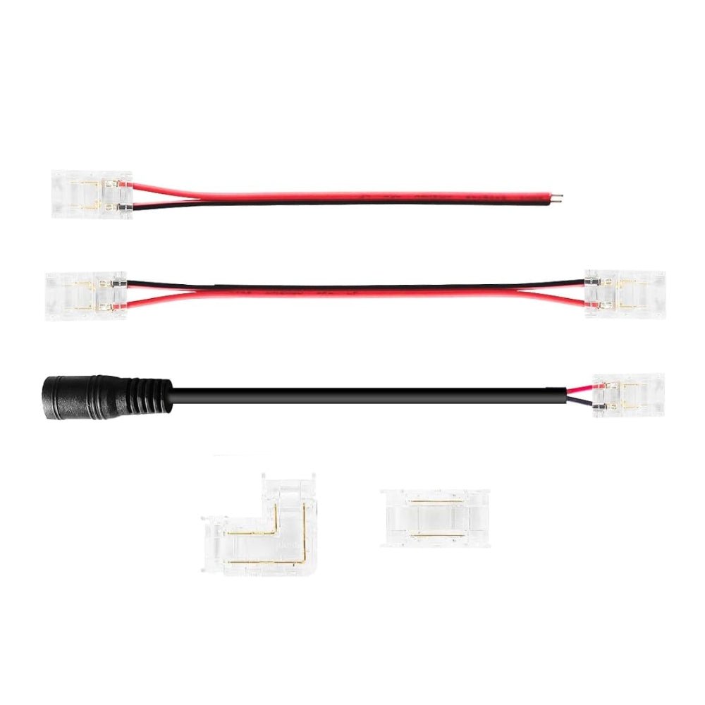 8mm 2 - Pin DC Connectors for Single COB LED Strip Light IP20 - House of LEDS