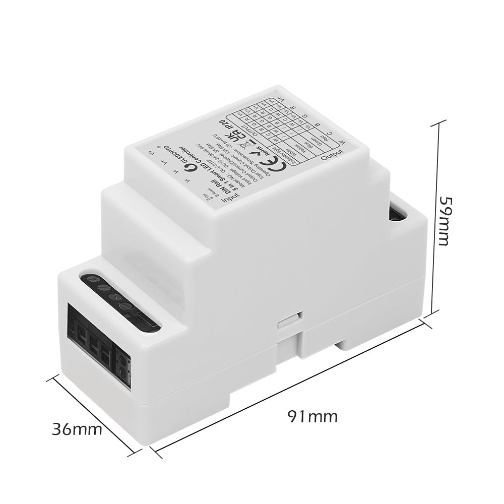 GLEDOPTO 35mm Din Rail Mount 5 in 1 Zigbee Smart Controller GL-C-011P