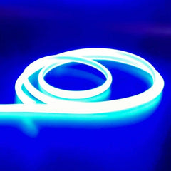 COB LED Strip Light Blue Neon Flex 220V 240V 288 LEDs/m IP65 with UK Plug - ATOM LED