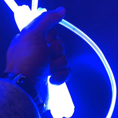 COB LED Strip Light Blue Neon Flex 220V 240V 288 LEDs/m IP65 with UK Plug - ATOM LED