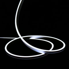 Mini Cool White Neon Flex 6000K 24V 6x12mm IP65 Waterproof 15m