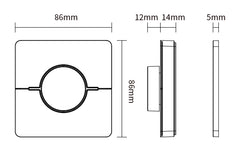 Miboxer K0S 4 Zone CCT rotating panel remote Black
