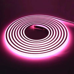 COB LED Strip Light Pink Neon Flex 220V 240V 288 LEDs/m IP65 with UK Plug - ATOM LED