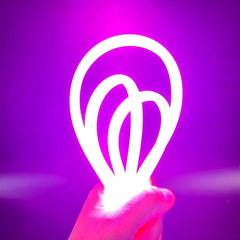 COB LED Strip Light Pink Neon Flex 220V 240V 288 LEDs/m IP65 with UK Plug - ATOM LED