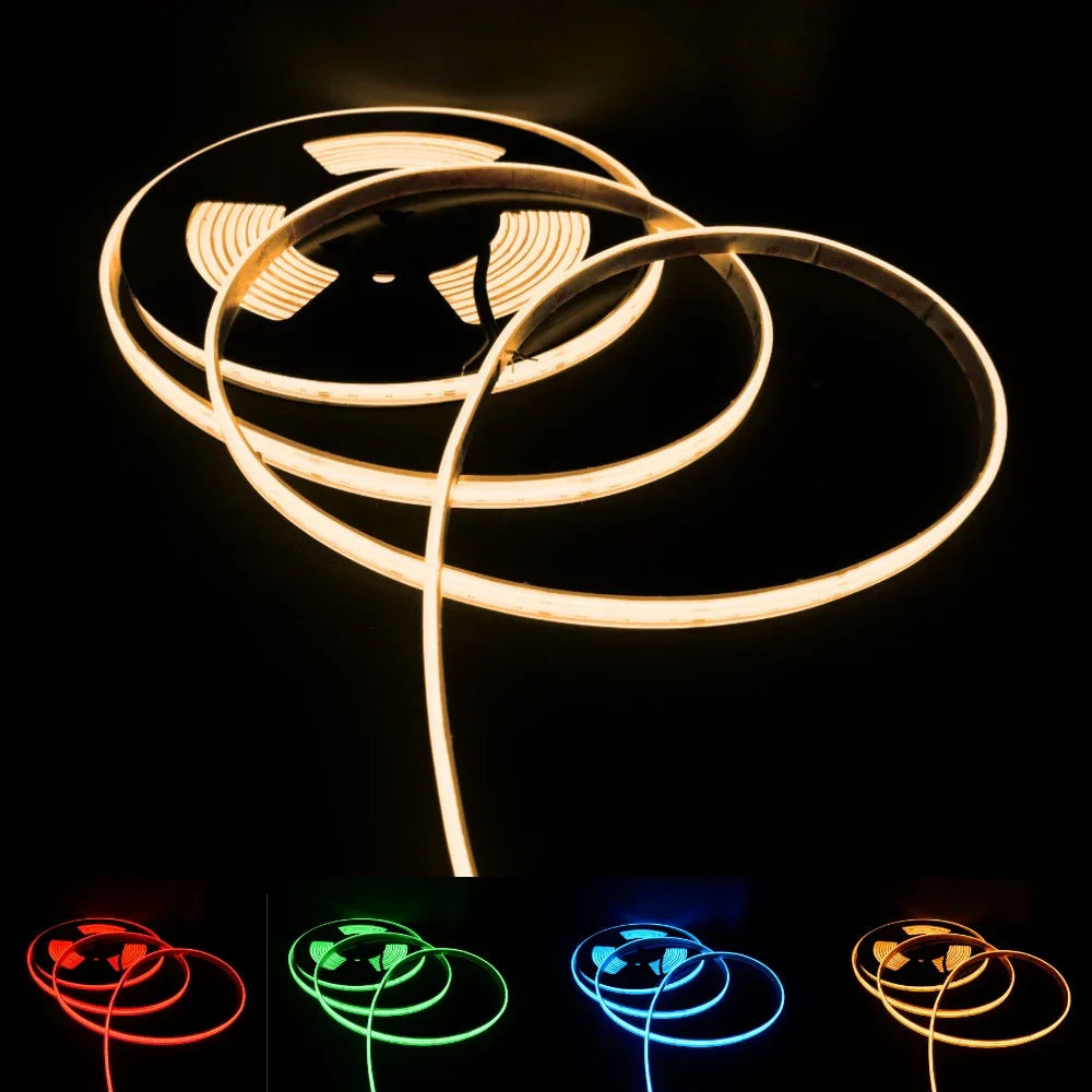 RGBW (Warm White) COB LED Strip 24V IP68 Waterproof 784 LEDs/m
