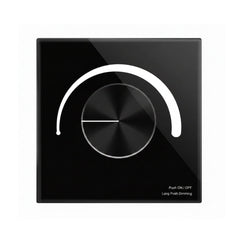 Skydance AC Triac Glass Rotary Panel Dimmer S1-K (BLACK)