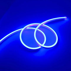 Blue LED Neon Flex 8x16mm 120LEDs/m AC 220 240V IP67 Waterproof with UK Plug - ATOM LED
