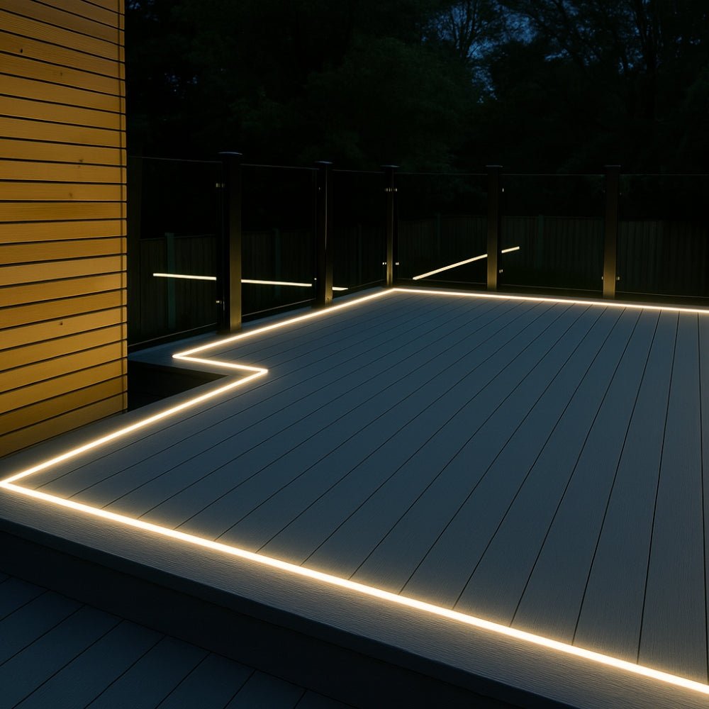 Decking LED Light Warm White Neon Flex 3000K 24V 6x12mm IP67 Waterproof - House of LEDS