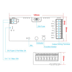 GLEDOPTO Elite 2D-EXMU ESP32 WLED Digital LED Controller without Ethernet Connection GL-C-615WL