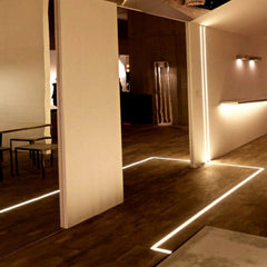 LED Strip Aluminium Profile Channel Milky Cover Cabinet Aluminium Black - UK LED Lights