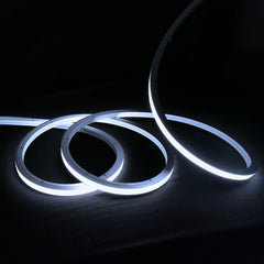 10x10mm top bend neon flex curved over an arch, 6000K cool white, 48V IP67 waterproof