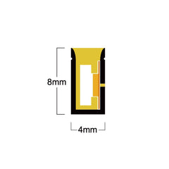 Mini Natural White Neon Flex 4000K 4x8mm IP65 Waterproof 168 LEDs/m - House of LEDS