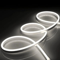 Natural White Neon Flex 4000K 12V 8x16mm IP65 Waterproof 1cm Cut - House of LEDS