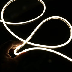 Natural White LED Neon Flex 4000K 24V 6x12mm IP67 Waterproof 1cm Cut 15m | UK LED Lights