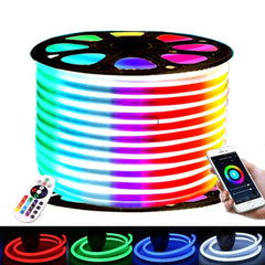 RGB Neon Flex 220V 240V 14x25mm IP65 Bluetooth Controller & Remote - UK LED Lights