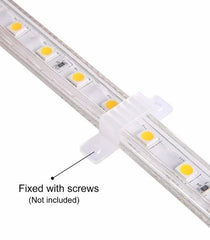 Warm White LED Strip Light 220V 240V 2835 IP65 Waterproof 120LED/m Full Kit - UK LED Lights