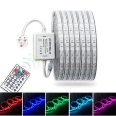 RGB LED Strip Light SMD5050 RGB 220-240V IP67 Waterproof 60LED/m Full Kit - ATOM LED