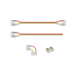 12mm 3 - Pin Connectors Kit for RGB IC SPI COB LED Strip Light IP20 - House of LEDS