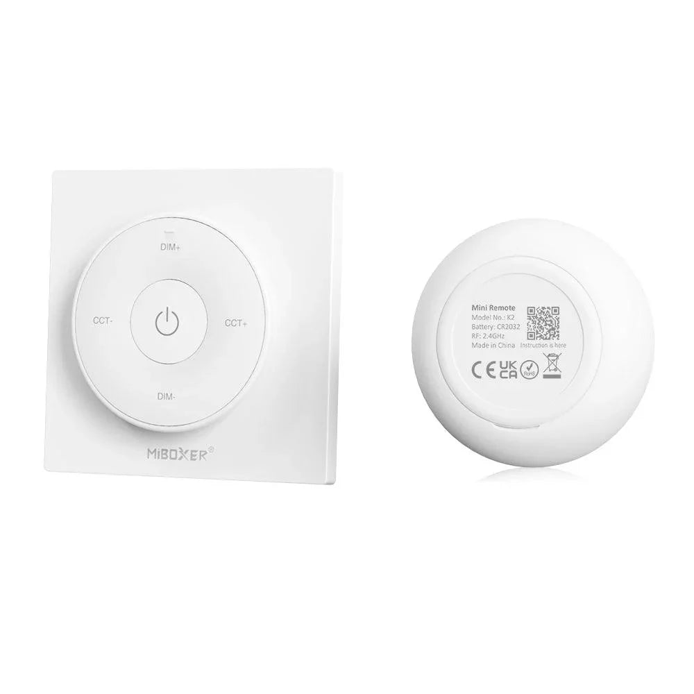 Miboxer K2 Mini Remote (2.4GHz) CCT Bulbs and Controllers White