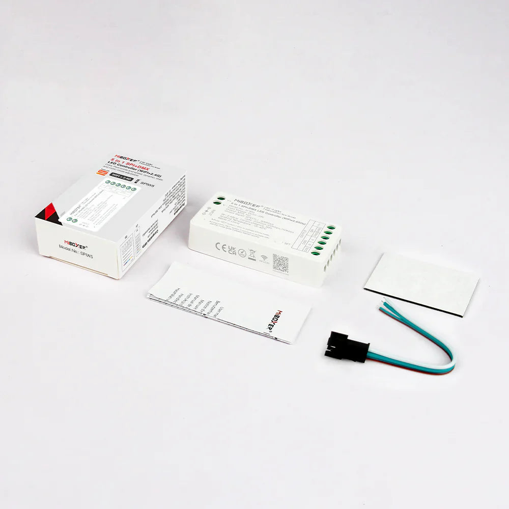 Miboxer 5 in 1 SPI+DMX LED Controller (WiFi+2.4G) SPIW5