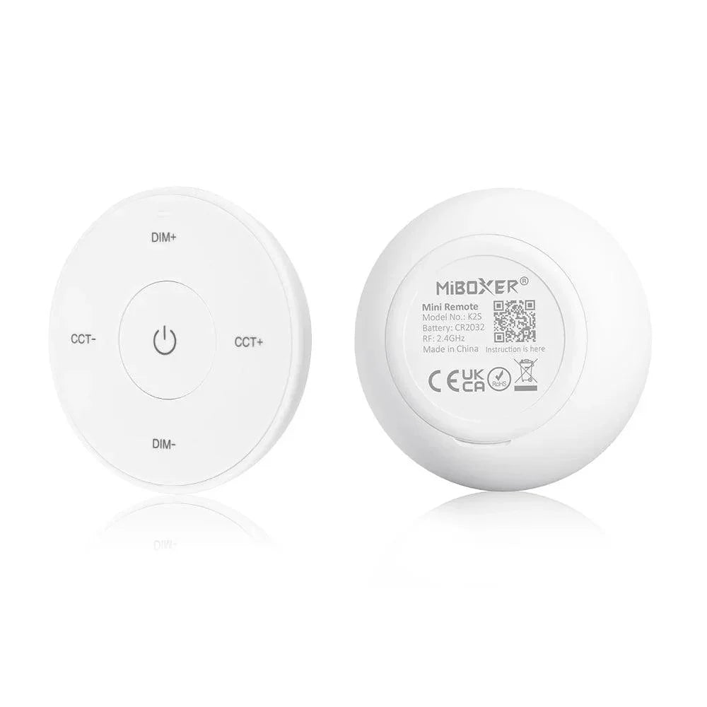 Miboxer K2 Mini Remote (2.4GHz) CCT Bulbs and Controllers White