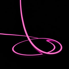 Pink Neon Flex 24V 8x16mm 120LEDs/m IP65 Waterproof 5cm Cut