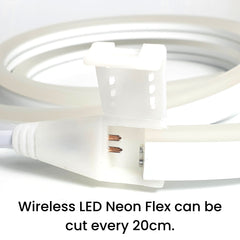 Warm White LED Neon Flex Wireless 8x16mm 120LEDs/m 220V 240V IP65 Waterproof Neon Flex with UK Plug - ATOM LED