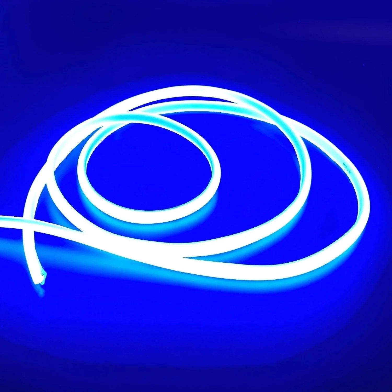 Blue COB LED Strip Light 220V 240V 288 LEDs/m IP65 with UK Plug – Glow LEDs
