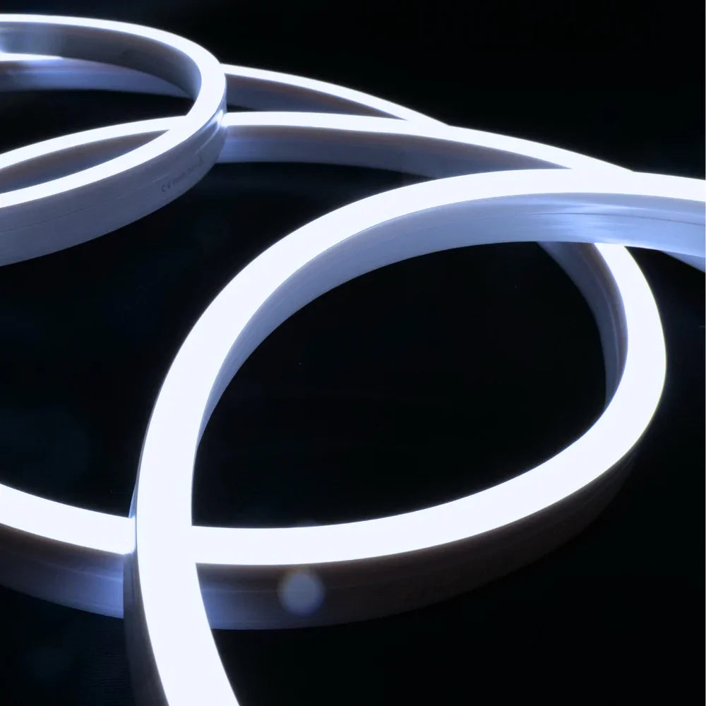 Cool White Neon Flex 6000K 48V 10x20mm IP67 Waterproof 50m