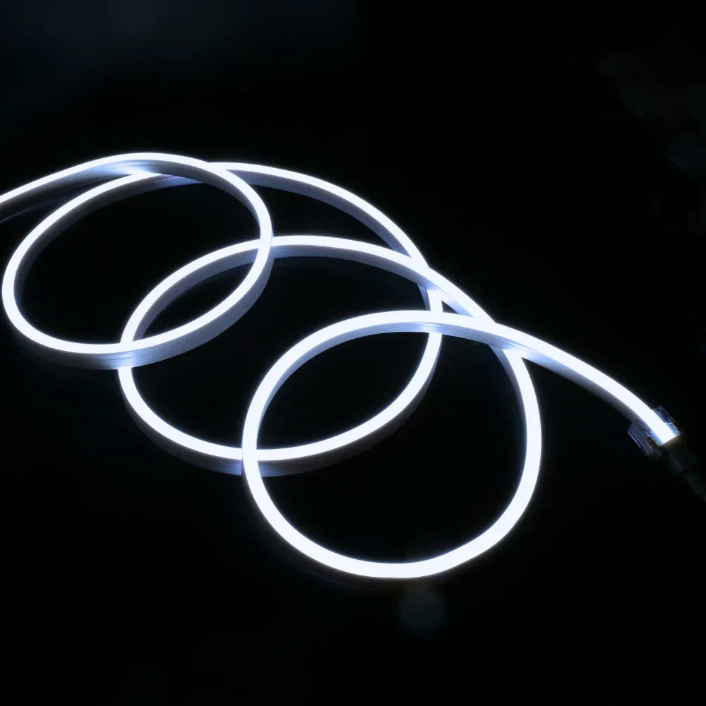Extra Long Natural White Neon Flex 4000K 48V 10x20mm IP67 30m