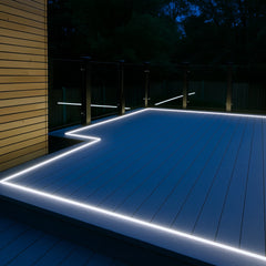 Decking LED Light Cool White Neon Flex 6000K 24V 6x12mm IP67 Waterproof Cut Anywhere