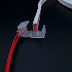 LED Neon Flex 12V/24V Non Welding Wire Connector for 6x12mm Single Colour Neon Flex - ATOM LED