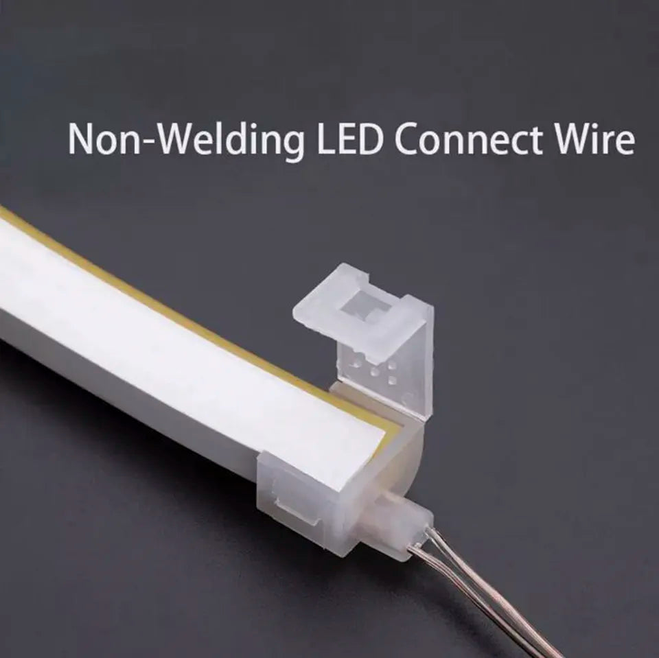 LED Neon Flex 12V/24V Non Welding Wire Connector for 6x12mm Single Colour Neon Flex - ATOM LED