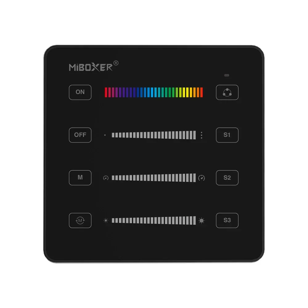 Miboxer Black B6 SPI Panel Remote (2.4GHz)