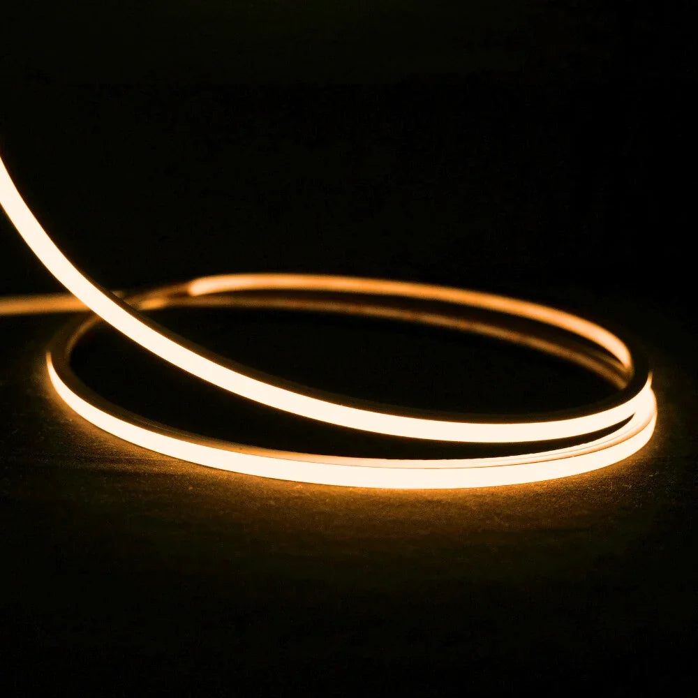 Mini Warm White Neon Flex 2700K 24V Top Bend 4.5x4.5mm IP65 Waterproof 240LEDs/m