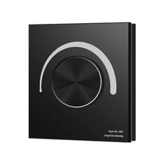 Skydance AC Triac Glass Rotary Panel Dimmer S1-K (BLACK)