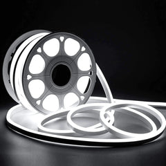 Cool White LED Neon Flex AC 220V 240V 8x16mm 120LEDs/m IP65 Waterproof with UK Plug - ATOM LED