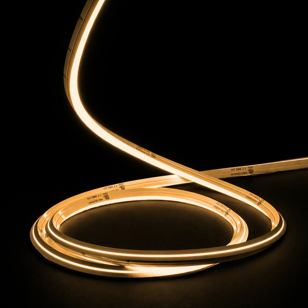 Warm White 2700K 10x10mm Dual Bend LED Neon Flex 24V IP67 Waterproof — ATOM LED