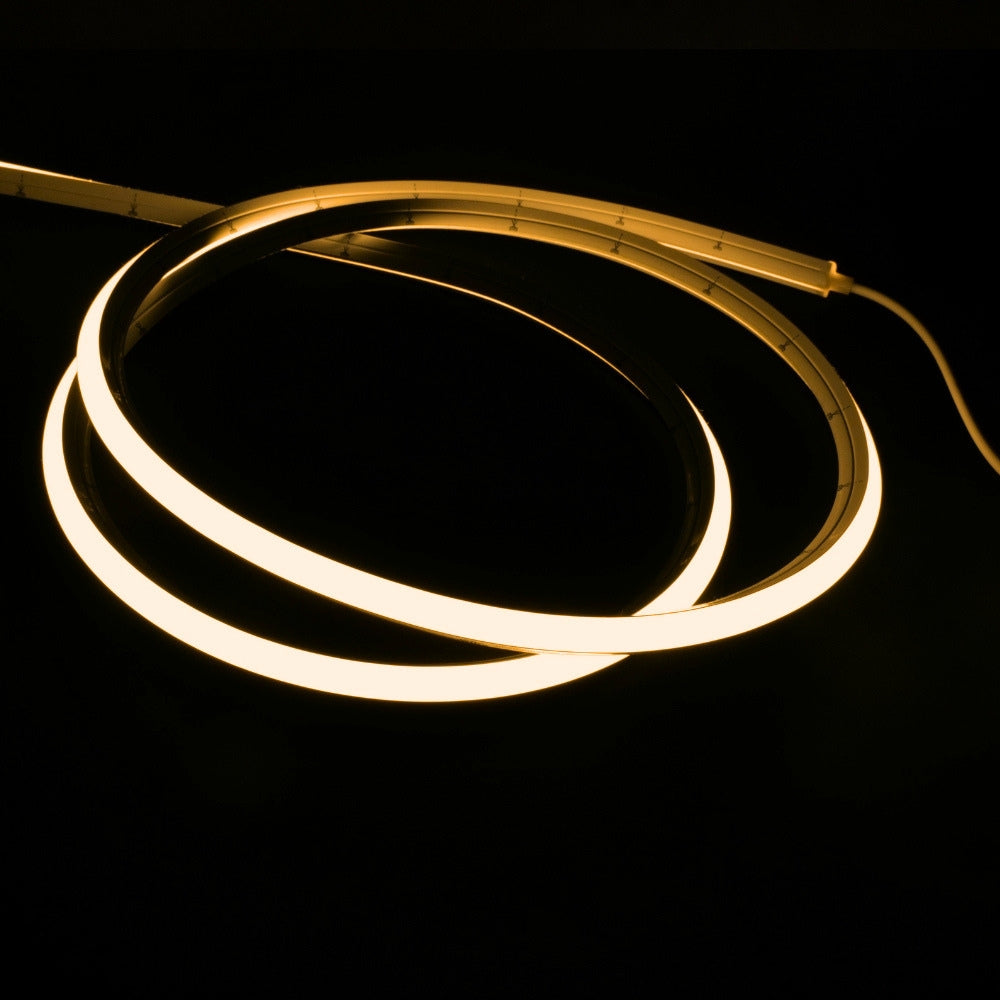 Warm White 2700K 10x10mm dual bend neon flex curved architectural run