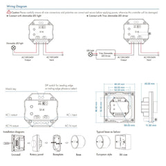 AC Triac Glass Rotary Panel Dimmer S1 - K - House of LEDS