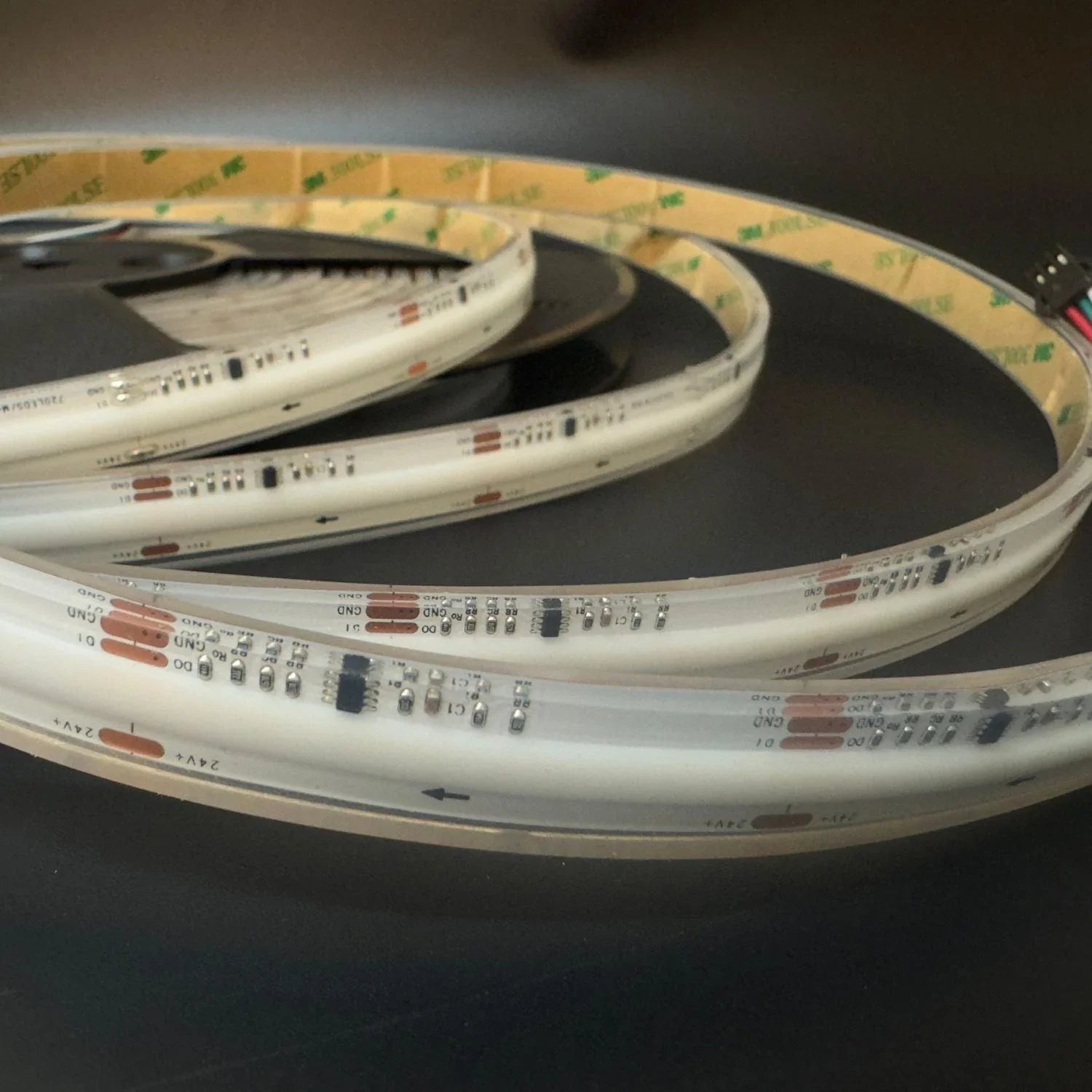 Digital Pixel COB RGBW (Warm White 3000K) LED Strip 24V SPI IP68 Waterproof 784 LEDs/m WS2811