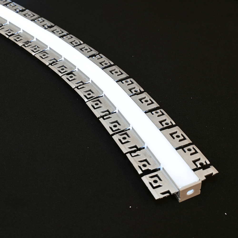 Bendable Plaster in Aluminium Profile Recessed For LED Strip 2 & 3 Metre - House of LEDS