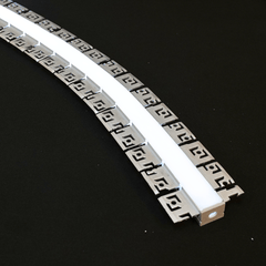 Bendable Plaster in Aluminium Profile Recessed For LED Strip 2 & 3 Metre - House of LEDS