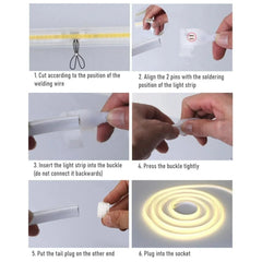 COB LED Strip AC 220 240V 23-Key RF Remote Control 1500W Dimmer Transformer for Brightness Adjustment - UK LED Lights