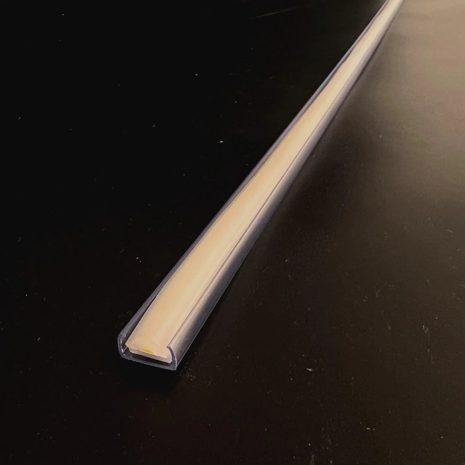 COB LED Strip Clear PVC Plastic Profile 1 Metre - UK LED Lights