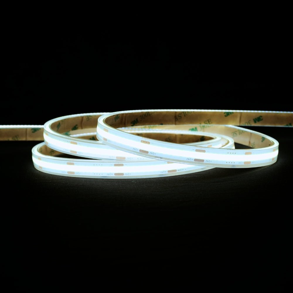 Cool White 6000K COB LED Strip 24V 384 LEDs/m IP68 Waterproof - House of LEDS