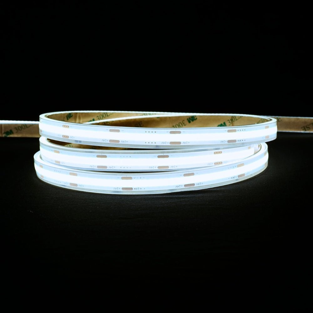Cool White 6000K COB LED Strip 24V 384 LEDs/m IP68 Waterproof - House of LEDS