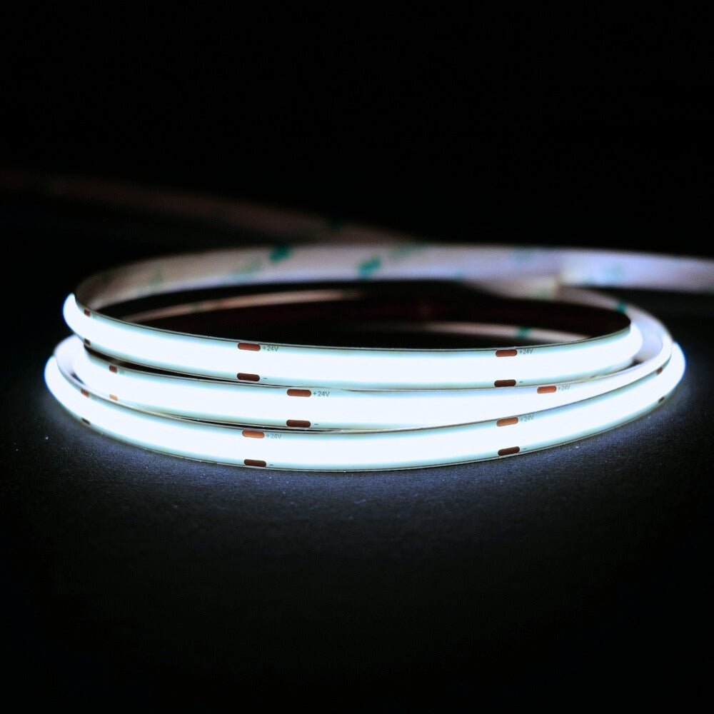 Cool White 6000K COB LED Strip 24V 480LEDs/m IP20 20m Run - House of LEDS