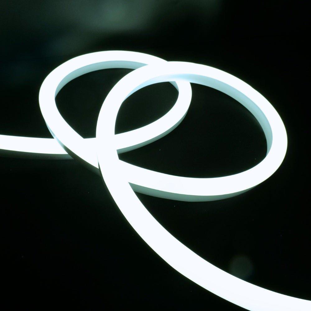 Cool White Neon Flex 14x25mm 220V 240V 120LEDs/m IP65 Waterproof with UK Plug - House of LEDS